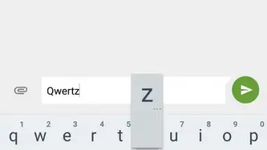 Captura de tela de Czech Diacritic Keyboard 1