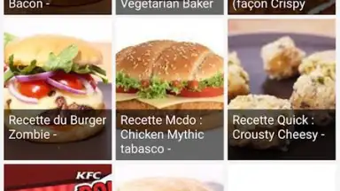 Captura de tela de Recettes Sandwichs 3