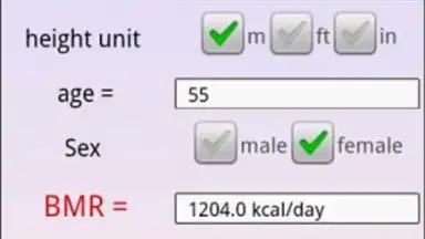 Captura de tela de Health Calculator 3