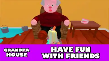 Captura de tela de Grandpa house horror in roblox 2