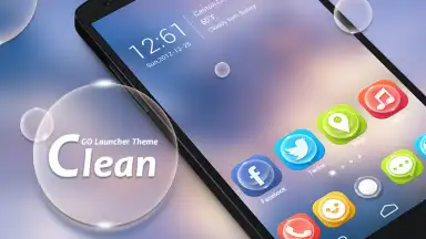 Captura de tela de Clean GO Launcher Theme 1