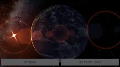 Captura de tela de Earth Planet 3D live wallpaper 4