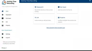 Captura de tela de aTimeRecording - Online Time Tracking 4