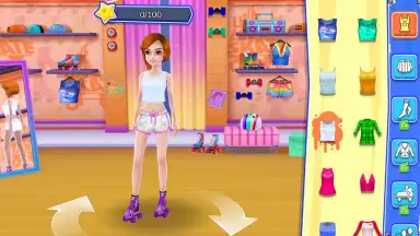 Captura de tela de Roller Skating Girls - Dance on Wheels 6