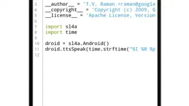 Captura de tela de QPython3 3