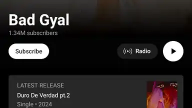 Captura de tela de YouTube Music (Android TV) 1