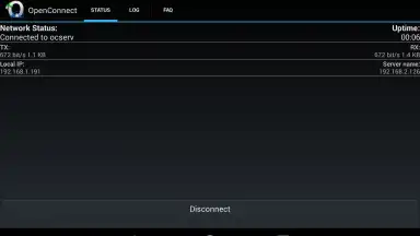 Captura de tela de OpenConnect 1