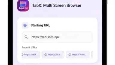 Captura de tela de TabX: Multi Screen Browser 6
