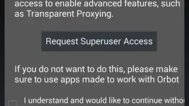 Captura de tela de Orbot: Tor on Android 6