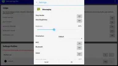 Captura de tela de Settings App 5