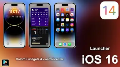 Captura de tela de iPhone 14 Launcher iOS 16 2023 9