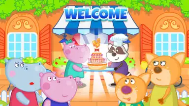 Captura de tela de Kids Cafe with Hippo 9