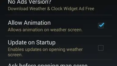 Captura de tela de Weather & Clock Widget Android 4
