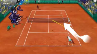 Captura de tela de 3D Tennis 4