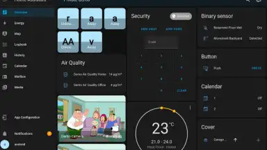 Captura de tela de Home Assistant 3