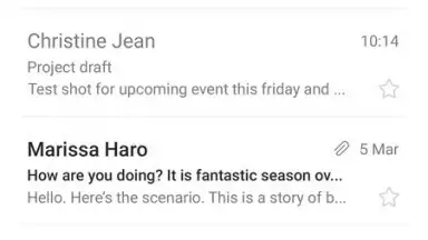 Captura de tela de Samsung Email 2