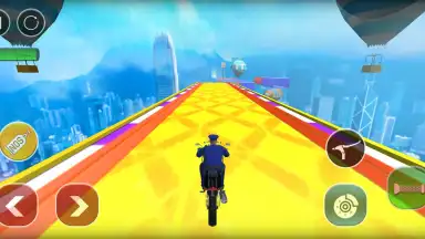 Captura de tela de Police Bike Stunts Games 15