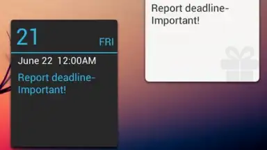 Captura de tela de GO Calendar Widget 2