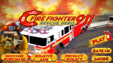Captura de tela de FireFighter 911 Rescue Hero 3D 7