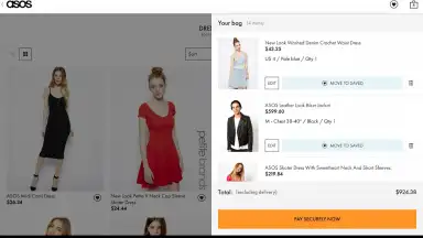 Captura de tela de ASOS 3