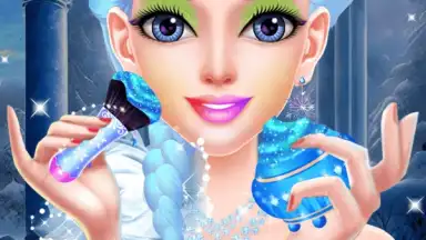 Captura de tela de Ice Queen Makeup Dress Up 5