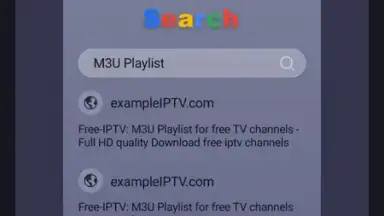 Captura de tela de IPTV Player 8