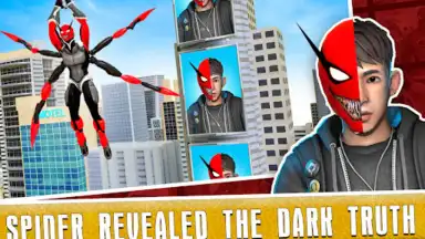 Captura de tela de Black Spider Rope Superhero 5