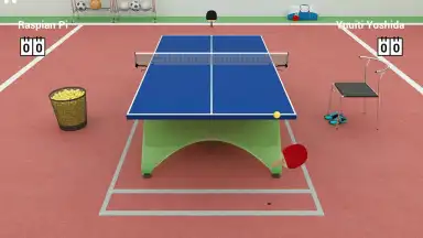 Captura de tela de Virtual Table Tennis 6
