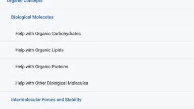 Captura de tela de Organic Chemistry 4