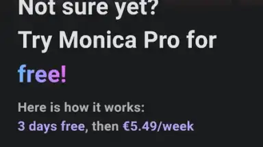Captura de tela de Monica AI 9