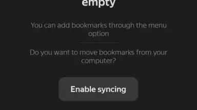 Captura de tela de Yandex Browser 9