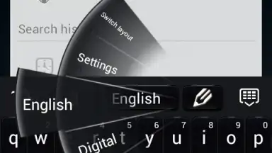 Captura de tela de Black Style Keyboard 4