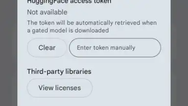 Captura de tela de Google AI Edge Gallery 14