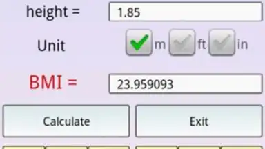 Captura de tela de Health Calculator 4