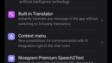 Captura de tela de Nicegram: Web3 for Telegram X 14