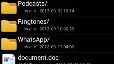 Captura de tela de Root File Manager 1