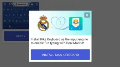 Captura de tela de Real Madrid Kika Keyboard 4