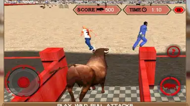 Captura de tela de Angry Bull Attack Arena Sim 3D 7