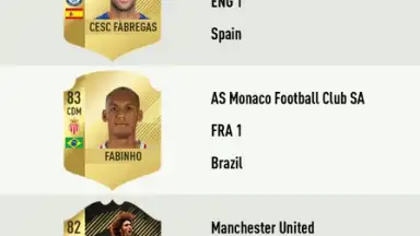 Captura de tela de FUT 18 DRAFT 3