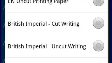 Captura de tela de Paper Formats 3