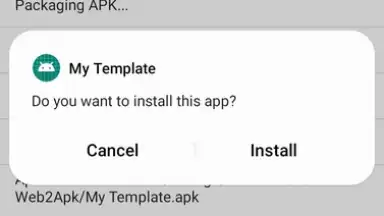 Captura de tela de Website to App Converter 2