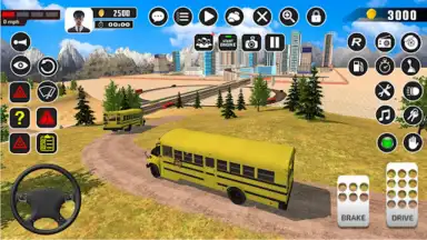 Captura de tela de Offroad School Bus Driver Game 5