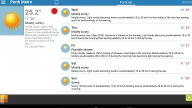 Captura de tela de Au Weather Free 3