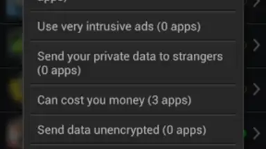 Captura de tela de Clueful Privacy Advisor 3