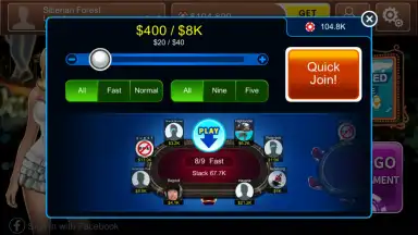 Captura de tela de Dinger Poker 1