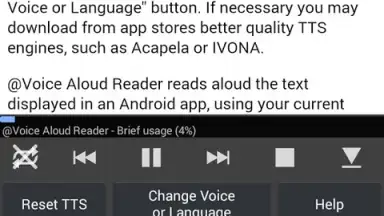 Captura de tela de Voice Aloud Reader 7