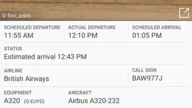 Captura de tela de Flightradar24 4