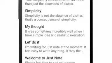 Captura de tela de Just Note 11