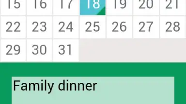 Captura de tela de Calendar Monthly 2