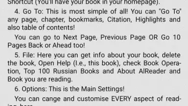 Captura de tela de AlReader 7